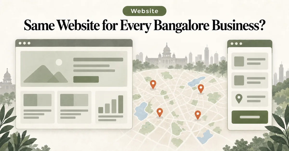 Does Every Bangalore Business Need the Same Kind of Website?