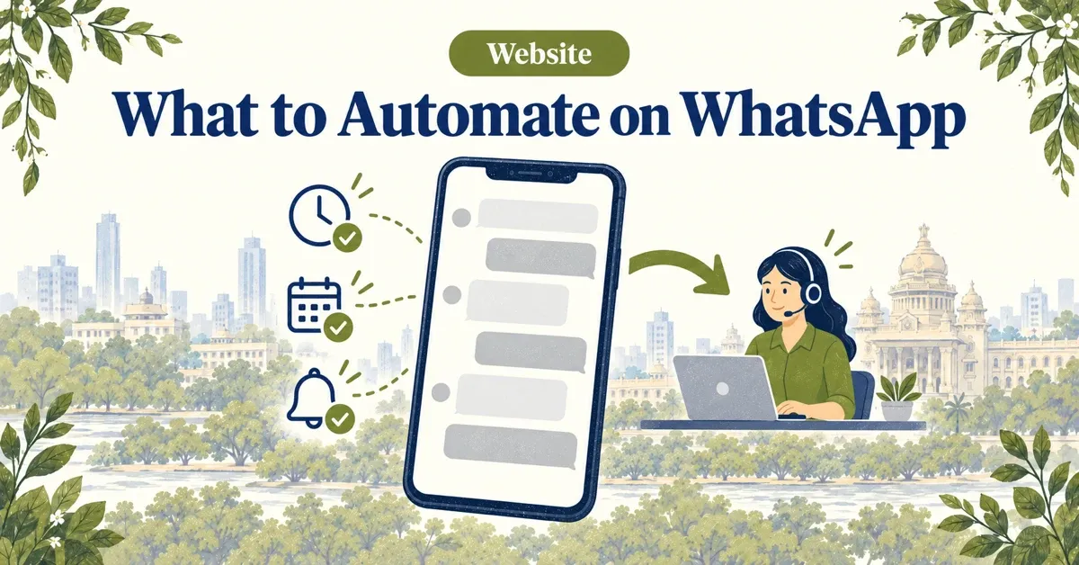 WhatsApp Chatbots for Bangalore Businesses: What to Automate, What to Keep Human