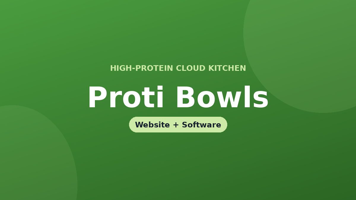 Proti Bowls — Food & wellness
